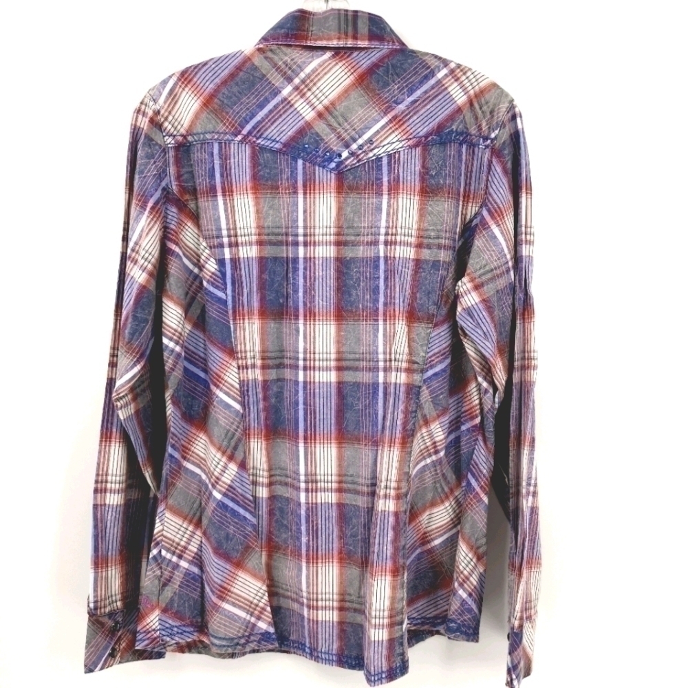 Adiktd Women's L Bling Western Button-Down Top - Picture 11 of 13